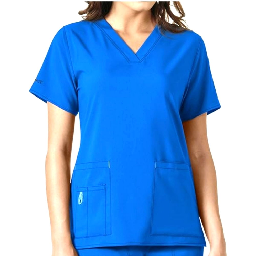 Carhartt Blue Women's XS V-Neck Scrub Top